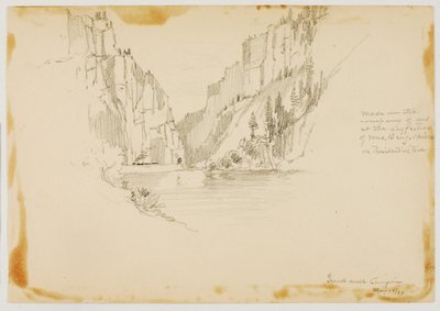 Cañón del Gran Río/Cerca de Glenwood Springs de George Elbert Burr