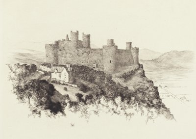 Castillo de Harlech, Gales de George Elbert Burr