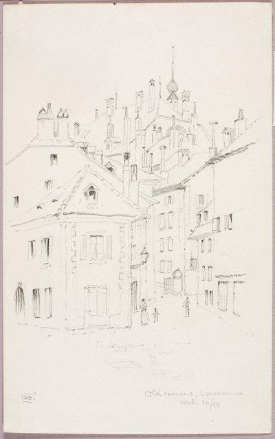 Casas antiguas, Lausana de George Elbert Burr
