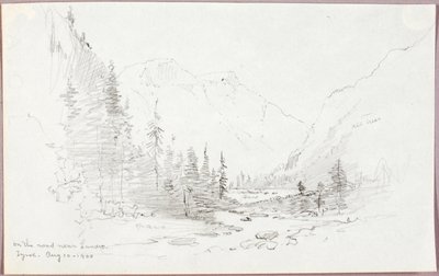 En la carretera cerca de Landro, Tirol de George Elbert Burr