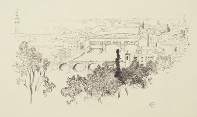 Boceto de Florencia de George Elbert Burr