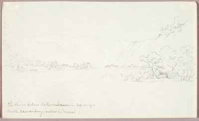 El Rin bajo St. Goarshausen de George Elbert Burr