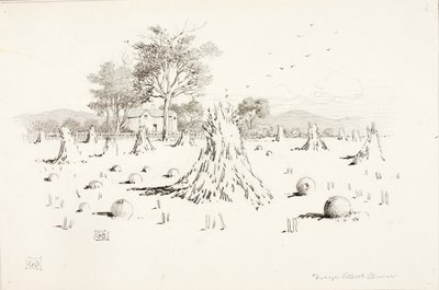 Sin título (Escena de la cosecha) de George Elbert Burr