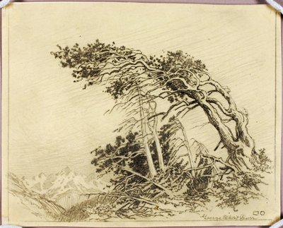Sin título (dibujo de transferencia para La casa de los vientos [nº 1]) de George Elbert Burr