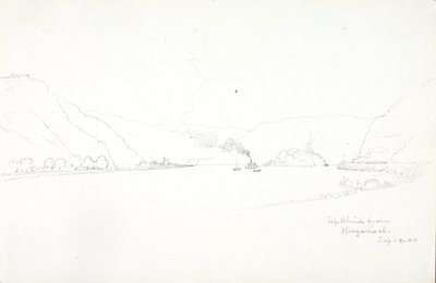 Remontando el Rin desde Hirzenach de George Elbert Burr