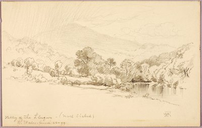 Valle del Llugwy (Moel Siabod), norte de Gales de George Elbert Burr