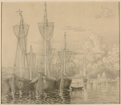 Barcos de pesca en Venecia de George Elbert Burr