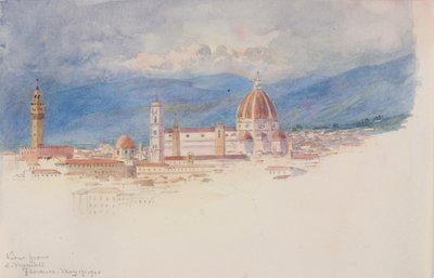 Vista desde S. Miniato, Florencia, 1900 de George Elbert Burr