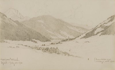 Al oeste de Toblach, Tirol de George Elbert Burr