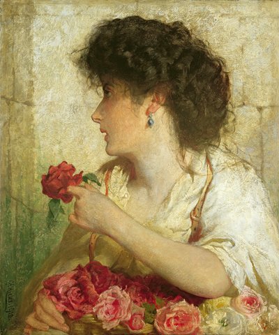 Una rosa de verano, 1910 de George Elgar Hicks