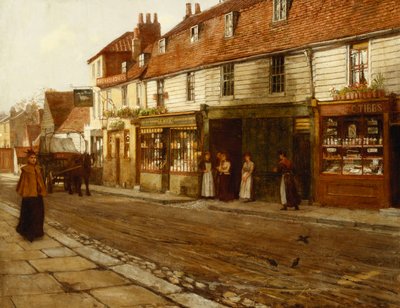 Calle principal de Eltham, 1892 de George Elgar Hicks