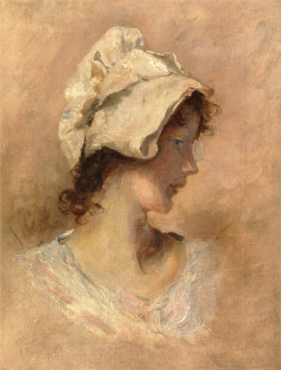 Cabeza de una mujer de George Elgar Hicks