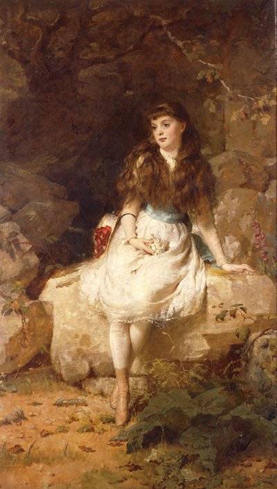 Lady Edith Amelia Ward, hija del primer conde de Dudley, 1883 de George Elgar Hicks