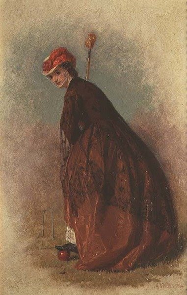 El Jugador de Croquet de George Elgar Hicks