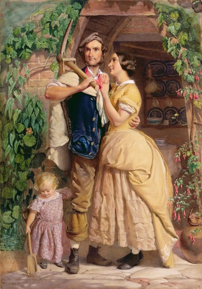 Los nervios de la vieja Inglaterra, 1857 de George Elgar Hicks