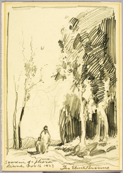 Recuerdo de una agradable cena de George Elmer Browne