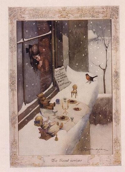 Llega el invitado, de "El número gráfico de Navidad" de George Ernest Studdy