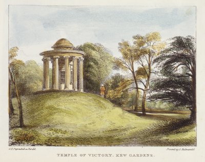 Templo del Sol, Arboreto, Jardines de Kew, lámina 20 de Jardines de Kew: Una Serie de Veinticuatro Dibujos en Piedra, grabado por Charles Hullmandel (1789-1850) publicado 1820 de George Ernest after Papendiek