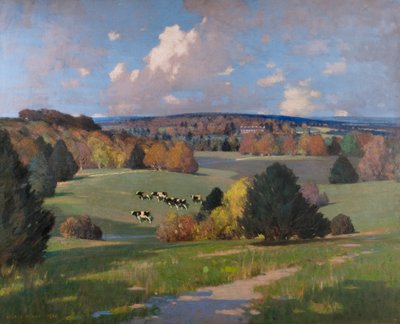 Paisaje de Sussex con Ganado de George F. Henry