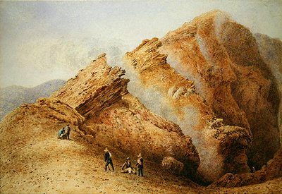 Paisaje montañoso de George Fennel Robson
