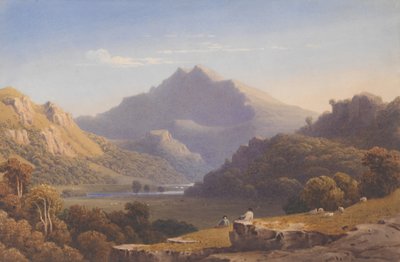 Snowdon desde Llyn Nantlle, Gales del Norte, 1832 de George Fennel Robson