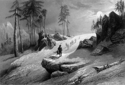 Cruzando la montaña Choor de George Francis White