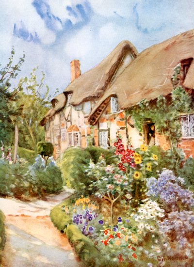 Cabaña de Anne Hathaway, Shottery, Warwickshire de George Franck Nicholls