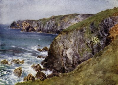 La costa cerca de Lizard de George Franck Nicholls