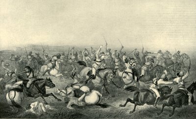 Carga de la Caballería de Hodson en Rhotuck de George Francklin Atkinson