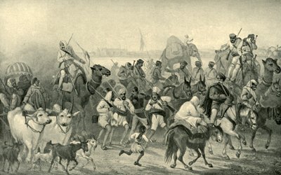 Auxiliares Nativos Apresurándose a Delhi, c1850s, 1901 de George Francklin Atkinson