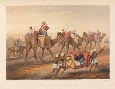 Refuerzos en camino a Delhi, 1857 de George Francklin Atkinson