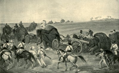 El avance del tren de asedio a Delhi, 1857, 1901 de George Francklin Atkinson