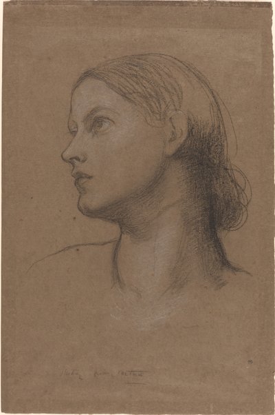 Cabeza de una mujer joven de George Frederic Watts