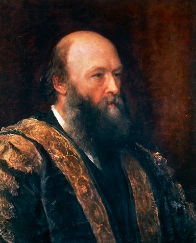 Retrato de Robert Arthur Talbot Gascoyne-Cecil, Tercer Marqués de Salisbury de George Frederic Watts