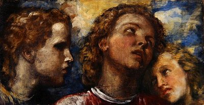 Boceto de tres cabezas de George Frederic Watts