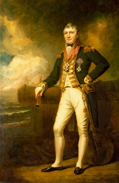 Almirante Sir David Milne (1763-1845) de George Frederick Clarke