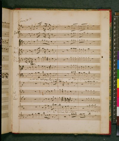 Partitura original de la oda de cumpleaños de Handel para la reina Ana de George Frederick Handel