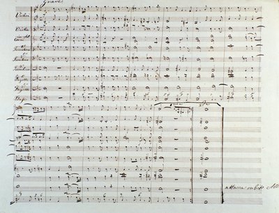 Página de la apertura de la partitura 