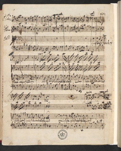 R.M.20.g.3, f.99v de G.F. Handel: Saul (oratorio de Charles Jennens) de George Frederick Handel