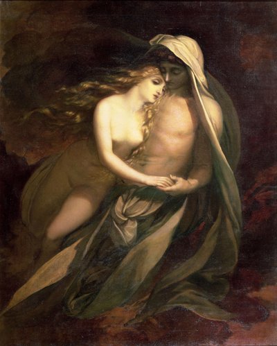 Paolo y Francesca (La Historia de Rimini) de George Frederick Watts