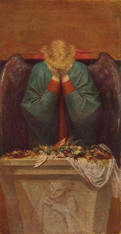 El ángel afligido, c1837-1903, 1903 de George Frederick Watts