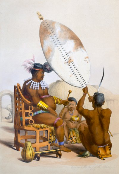 Umpanda el Rey de los Amazulu, 1849 de George French Angas