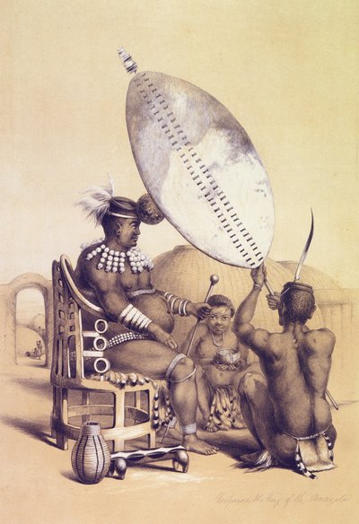 Umpanda el rey de los Amazulu, 1849 de George French Angas