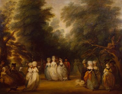 Damas paseando en el Mall, St. James Park de George Frost