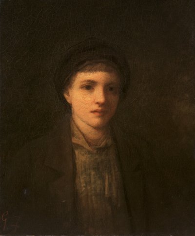Cabeza de niño (óleo sobre lienzo) de George Fuller
