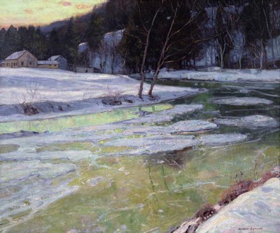 Silencio y luz del atardecer (óleo sobre lienzo) de George Gardner Symons