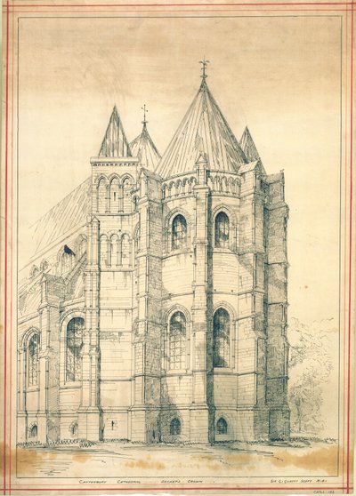 Boceto, c.1860 de George Gilbert Scott