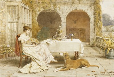 Amigo Fiel a la Hora del Té de George Goodwin Kilburne