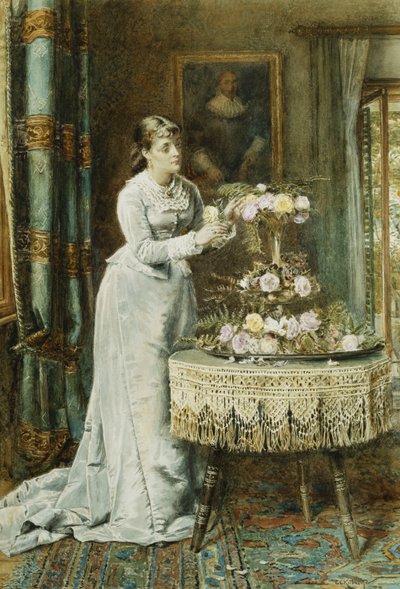Arreglo floral, 1878 de George Goodwin Kilburne