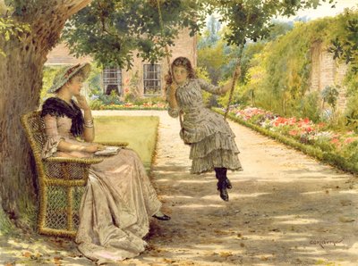 En el jardín de George Goodwin Kilburne